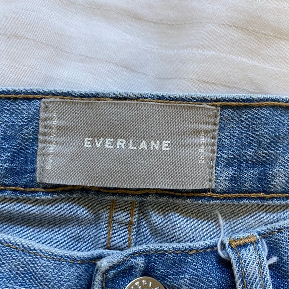 Everlane High Rise Kick Crop Jean Lightwash Blue size 26 - Picture 12 of 16